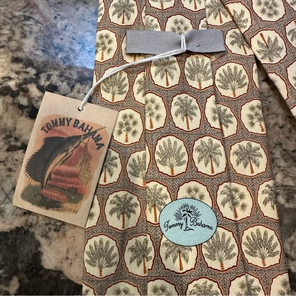 Tommy Bahama Khaki Island Tiles Tie 58” x 4”